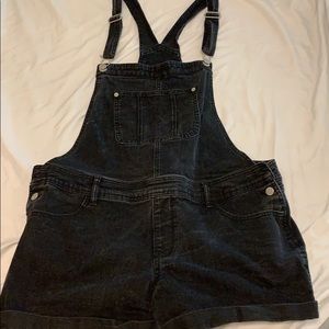 Nobo Womans XXL Black Short Overalls